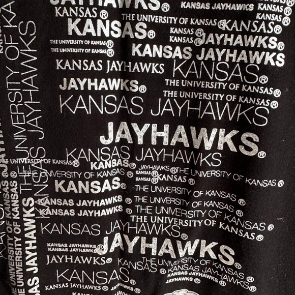 CAMPUS COUTURE Black University of‎ Kansas Jayhawks Ladies Casual Top, M - Picture 4 of 5